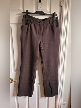Akris Brown Straight-Leg Tailored Trousers